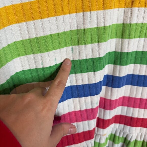 Vintage 1990's colorful striped Minnie Mouse dress - Picture 3 of 7